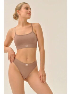 MY Топ на тонких бретелях жен. хлопок DT200 (капучино (коричневый)