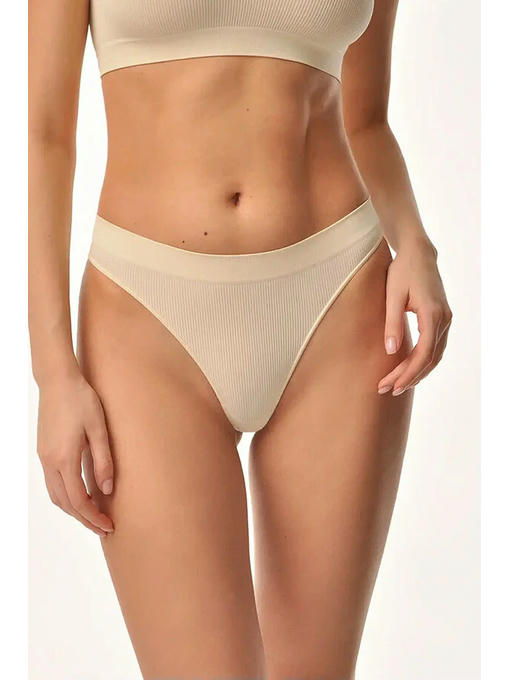 MY Трусы женские BRASILIANO RIB (1/100) cream (пломбир) — изображение 3