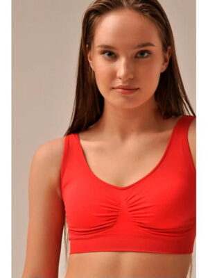 MY Топ женский TOP SHAPER WITH CUP SPALLA LARGA (1/68) (вишня)