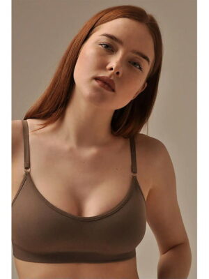 MY Топ женский TOP WITH CUP (1/50) (темно-бежевый)