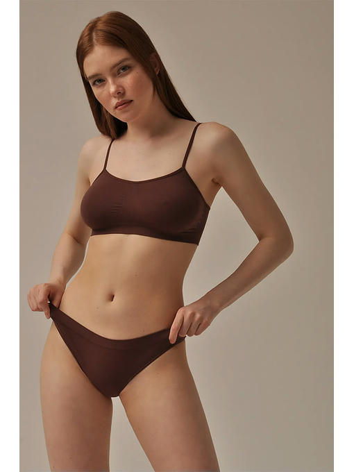 MY Топ женский TOP SPALLA STRETTA (1/50) (какао) — изображение 2