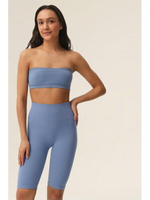 MY Топ женский TOP BANDEAU RIB(1/100) berry (голубой)