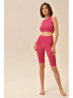 MY Леггинсы LEGGINGS RIB (1/60) (розовый)