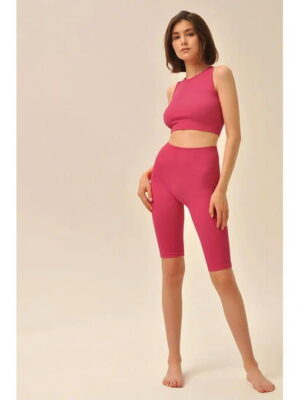 MY Леггинсы LEGGINGS RIB (1/60) (розовый)