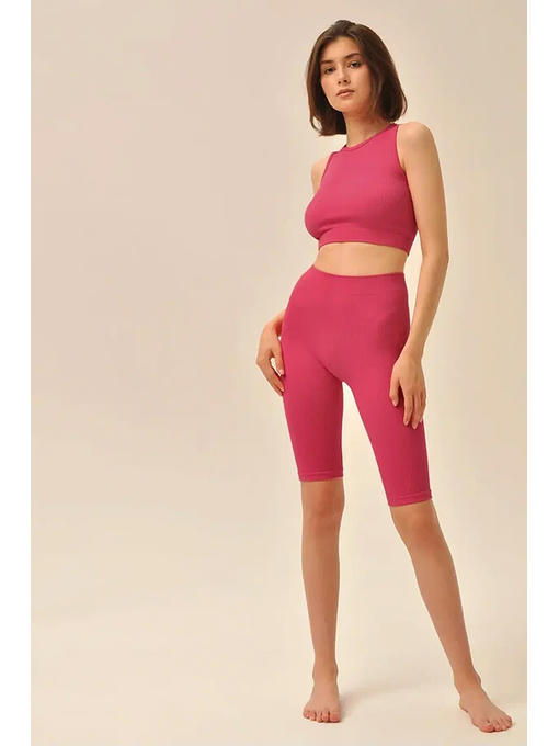 MY Леггинсы LEGGINGS RIB (1/60) (розовый)