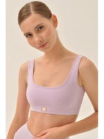 MY Топ на широких бретелях жен. хлопок DT201 (черничный йогурт (лиловый)