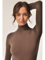 MY Боди женское BODY LUPETTO MANICA LUNGA (1/68) (темно-коричневый)