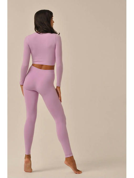 MY Топ женский CROP TOP MANICA LUNGA (1/72) (сирень) — изображение 3