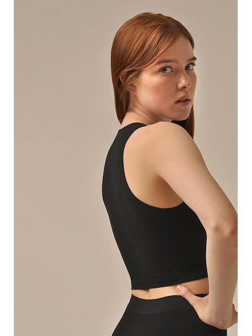 MY Топ женский TOP HALTER NECK (1/50) (черный) — изображение 2