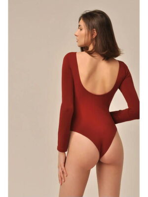 MY Боди женское BODY SCOLLATURA SUL RETRO (1/47) (темно-вишневый)