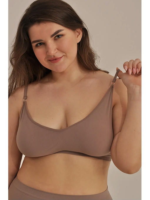 MY Топ женский TOP WITH CUP (1/72) (шоколад)