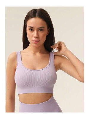 MY Топ женский TOP SPALLA LARGA RIB (1/100) (пурпур)