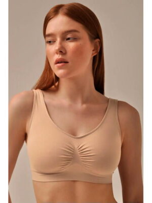 MY Топ женский TOP SHAPER WITH CUP SPALLA LARGA (1/68) (телесный)