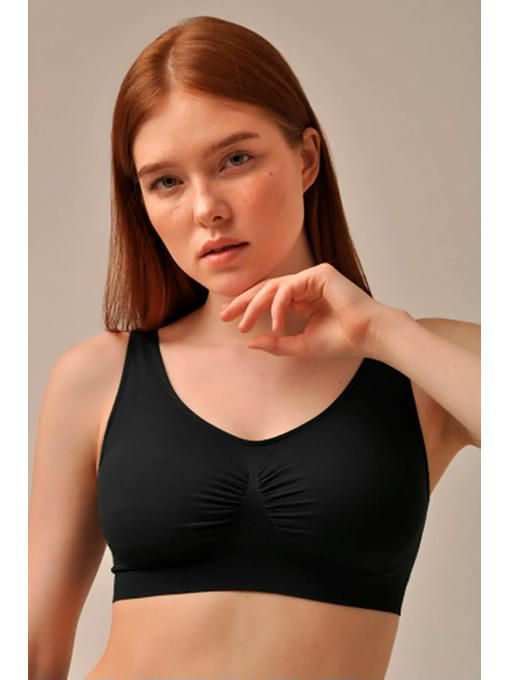 MY Топ женский TOP SHAPER WITH CUP SPALLA LARGA (1/68) (черный)