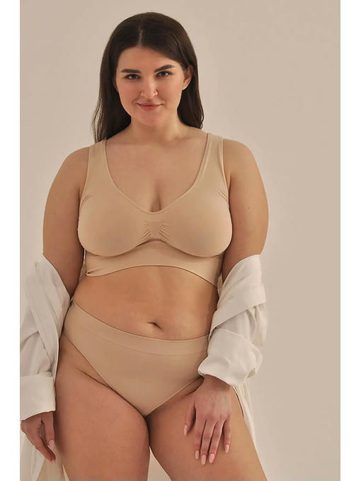 MY Топ женский TOP SPALLA LARGA PUSH UP (1/72) (nudo (телесный)