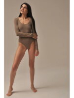 MY Боди женское BODY MANICA LUNGA (1/47) (темно-бежевый)