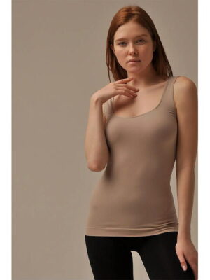 MY Майка женская CANOTTA SPALLA LARGA (1/50) (льняной)