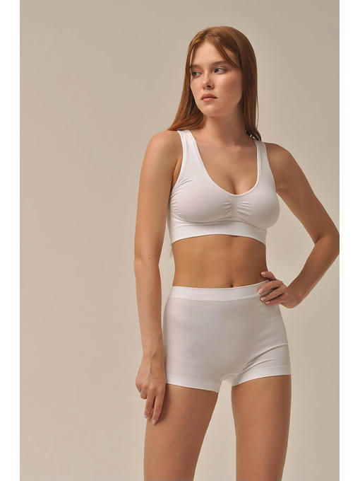 MY Топ женский TOP SPALLA LARGA PUSH UP (1/50) (белый) — изображение 3