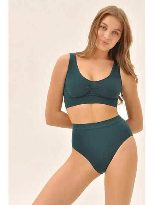 MY Топ женский TOP SPALLA LARGA PUSH UP (1/50) (изумруд) — изображение 2
