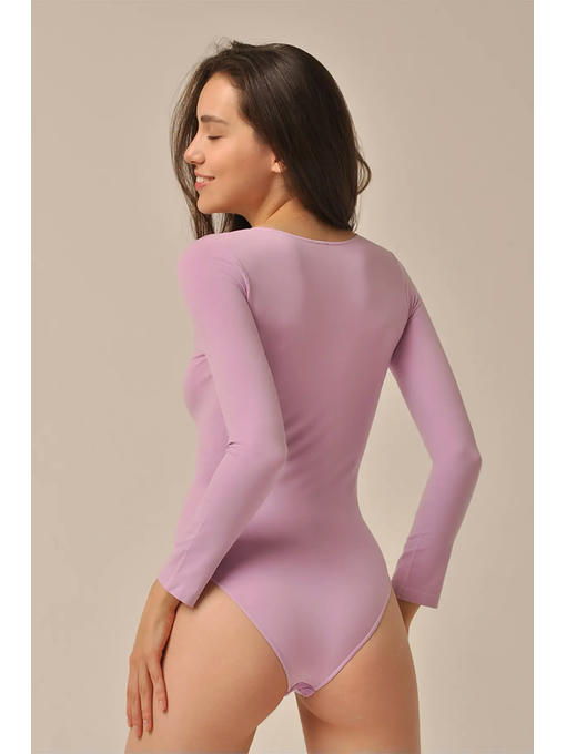 MY Боди женское BODY MANICA LUNGA (1/47) (сирень) — изображение 4