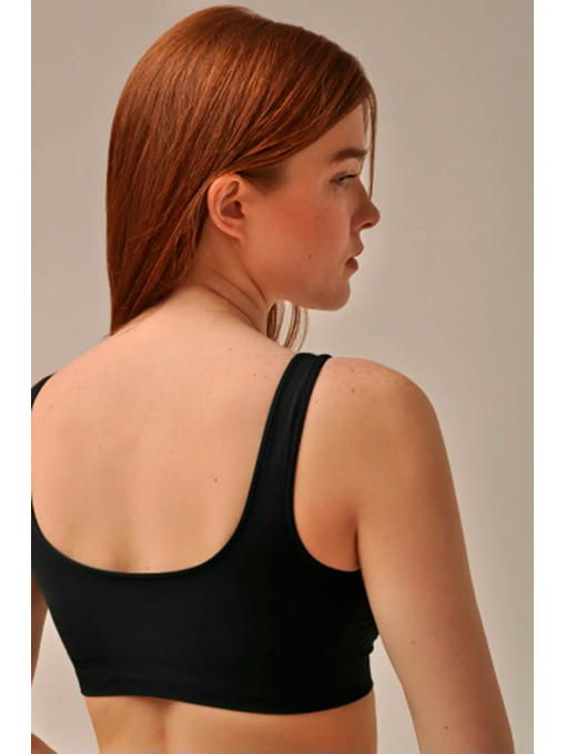 MY Топ женский TOP SHAPER WITH CUP SPALLA LARGA (1/68) (черный) — изображение 2