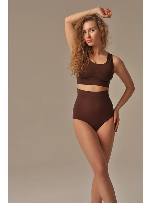 MY Топ женский TOP SHAPER SPALLA LARGA (1/50) (какао) — изображение 2