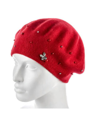 Женский берет Красный One size