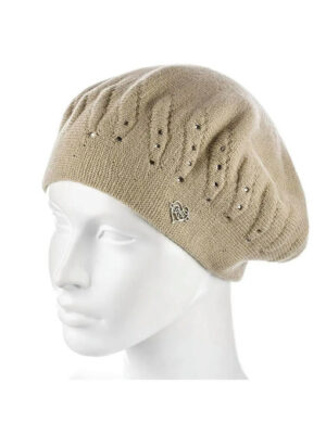 Женский берет Бежевый One size