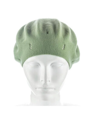 Женский берет Фисташка One size