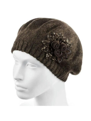 Женский берет Коричневый One size