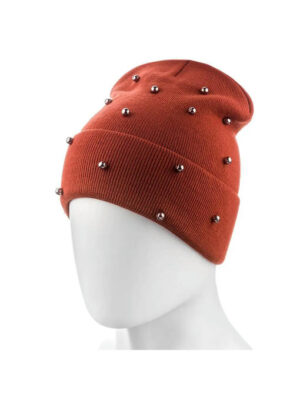 Молодежная шапка Терракот One size