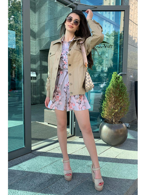 Реплей коттон плотный однотонный не стрейч жакет — изображение 3