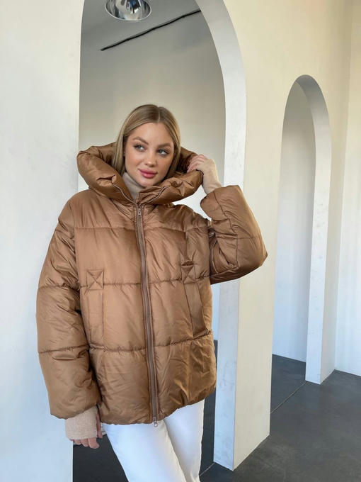 Овертайм плащевка сире пуховик — изображение 7