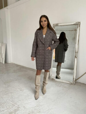 Утепленное пальто из кашемира