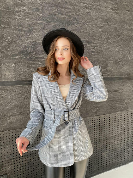 Жакет трикотаж c принтом — изображение 9