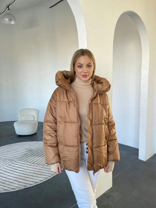 Овертайм плащевка сире пуховик — изображение 3