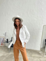 Брюки экокожа на замше