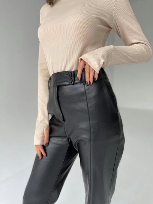 Брюки экокожа на замше — изображение 6