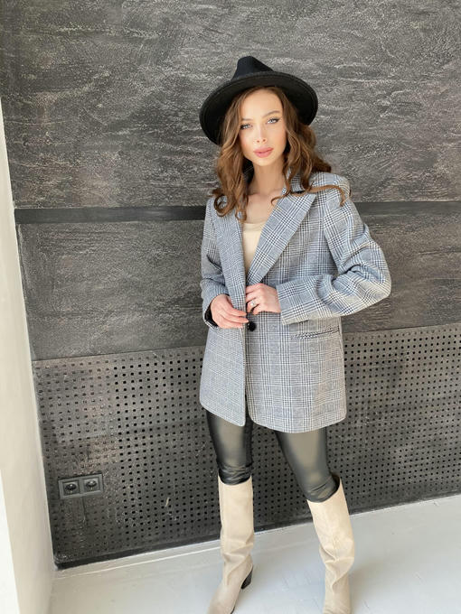 Жакет трикотаж c принтом — изображение 4