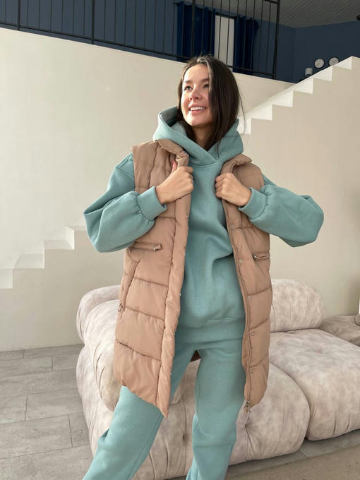 Бомонд плащевка жилет — изображение 4