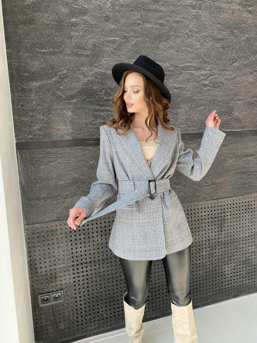 Жакет трикотаж c принтом — изображение 6