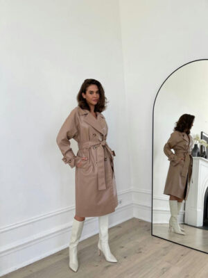 Батл экокожа тренч