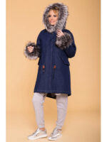 Стильная парка с мехом