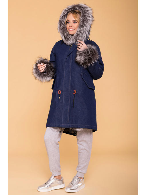 Стильная парка с мехом