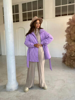 Стеганая куртка из плащевки