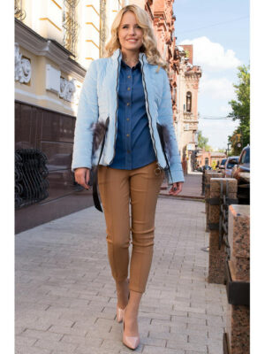 Куртка с мехом на карманах