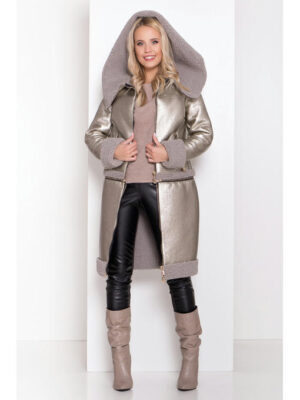 Дубленка-трансформер с регулируемой длиной