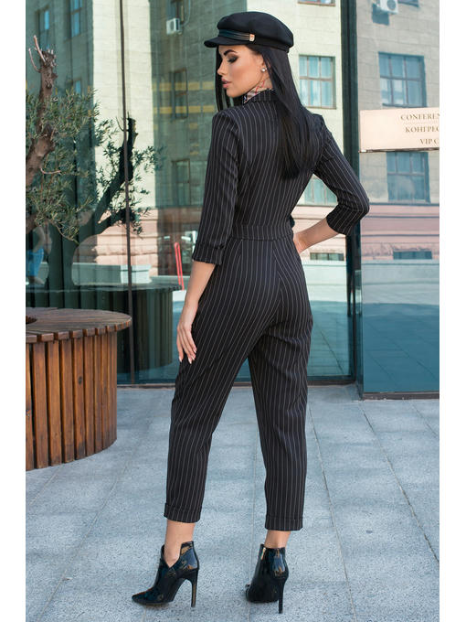 Комбинезон в полоску из костюмной ткани — изображение 3