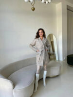 Сенсей пальтовая ткань мохер утепленный пальто