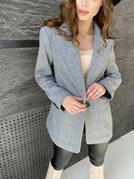 Жакет трикотаж c принтом — изображение 3